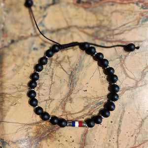 BRACELET FRENCH TOUCH - PIERRES SEMI-PRECIEUSES – ONYX