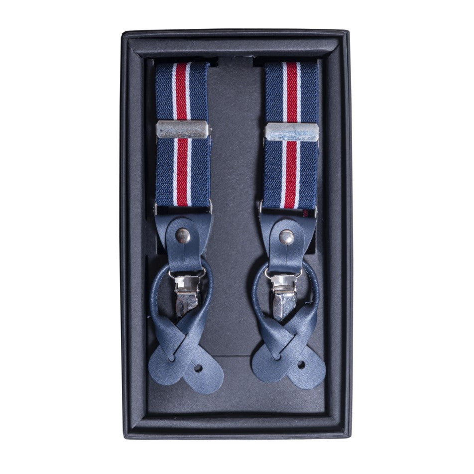 BRETELLES HOMME - FRENCH TOUCH - BLEU, BLANC, ROUGE