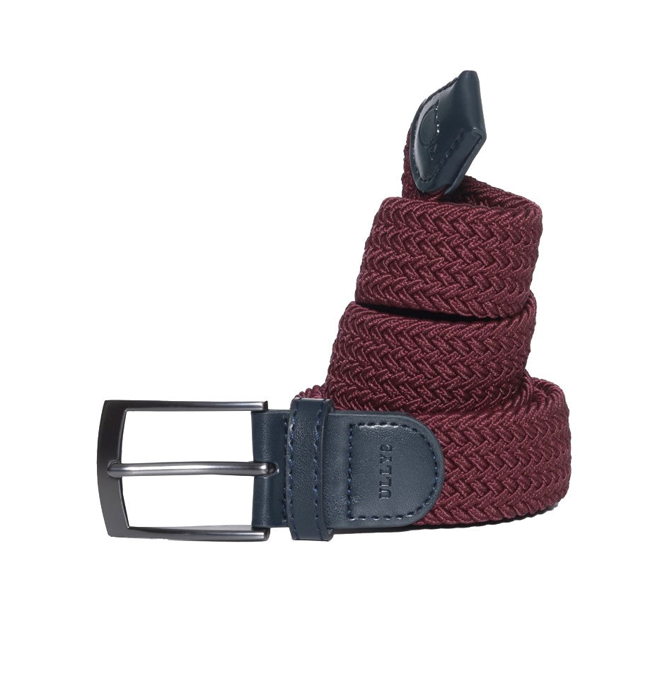 CEINTURE TRESSÉE UNIE - BORDEAUX ET MARINE