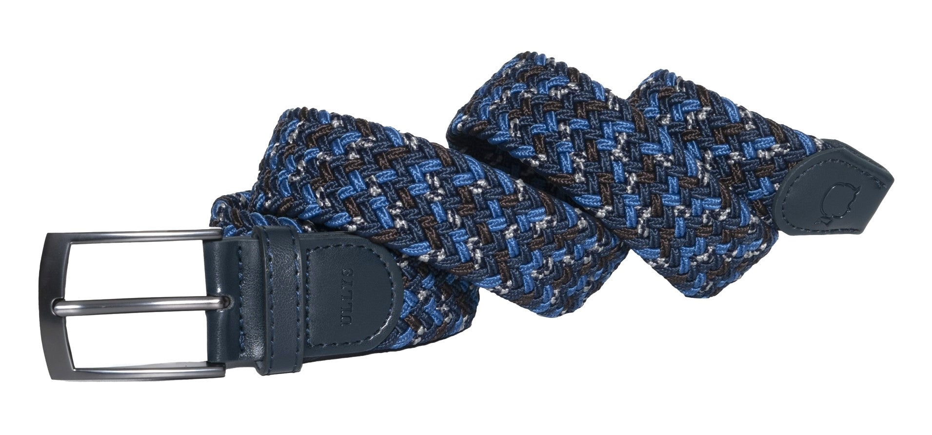 CEINTURE TRESSÉE - MARINE, BLEU TONIQUE, MARRON ET GRIS