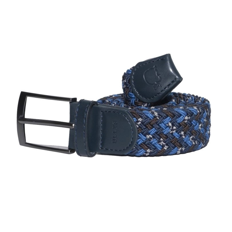 CEINTURE TRESSÉE - MARINE, BLEU TONIQUE, MARRON ET GRIS