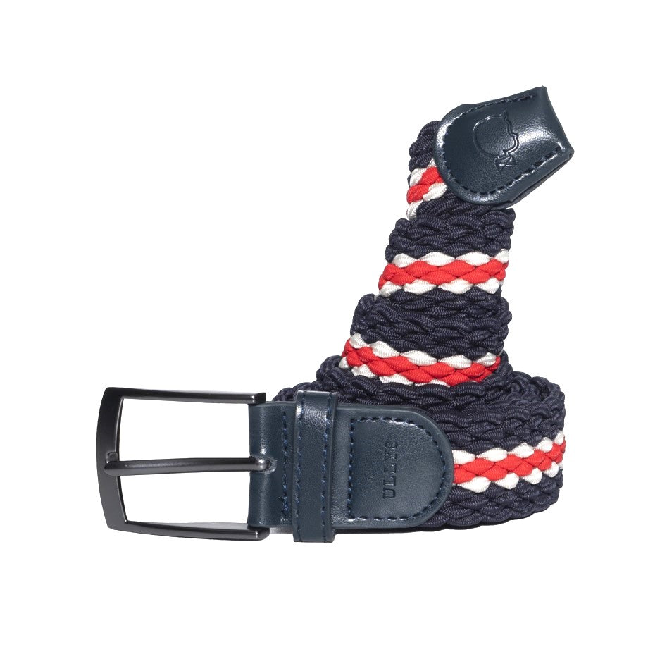 CEINTURE TRESSÉE TRICOLORE - BLEU MARINE, BLANC ET ROUGE