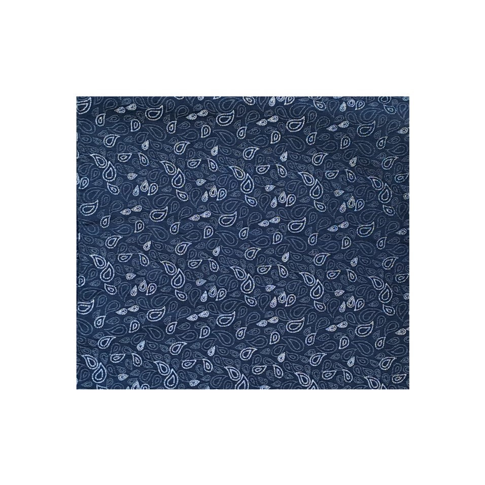 PAGAE - CHÈCHE EN COTON BLEU NUIT ET BLANC - MOTIF PAISLEY