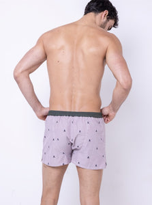 LE PIRATE - CALEÇON EN COTON AUBERGINE, BLEU, KAKI