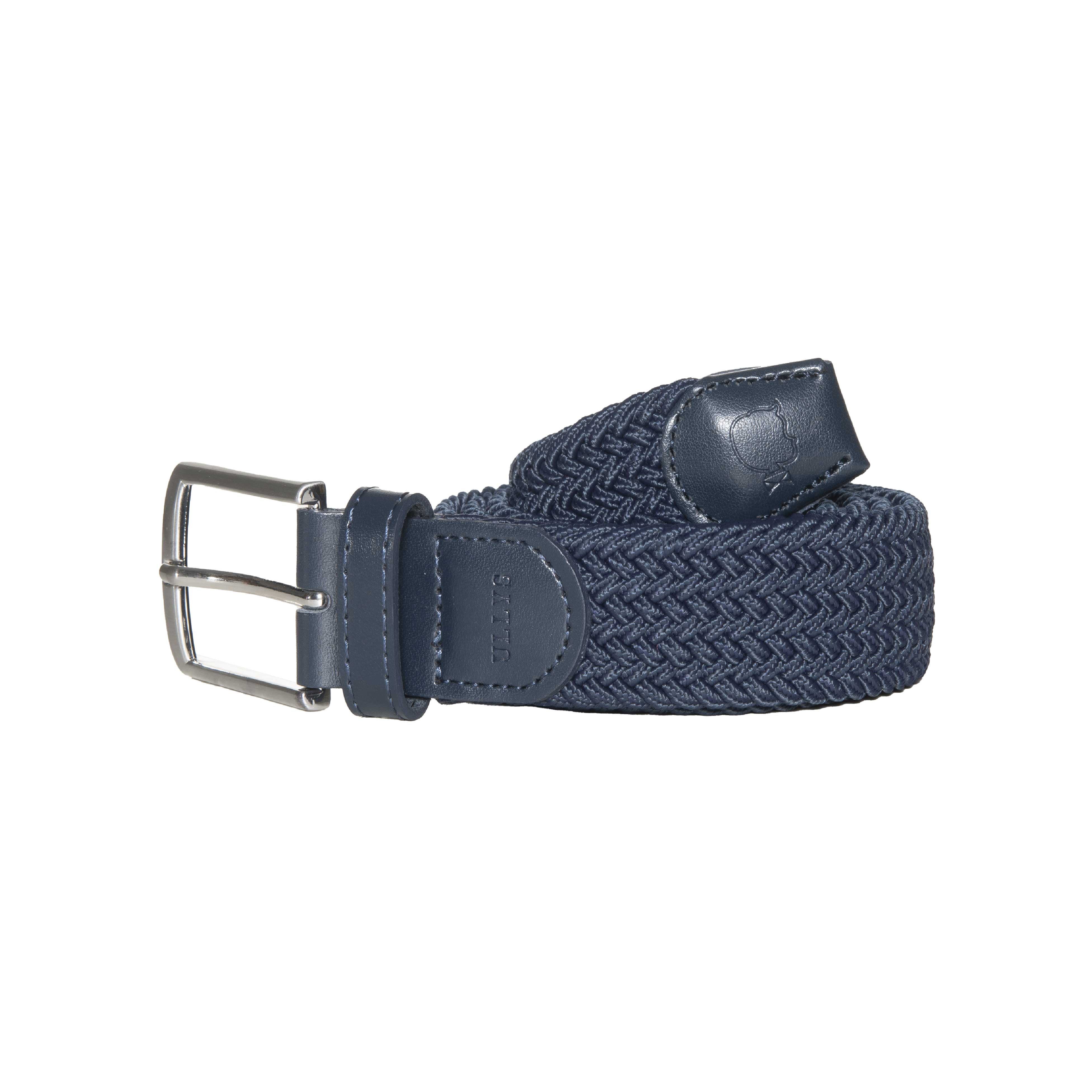 CEINTURE TRESSÉE UNIE - BLEU NUIT